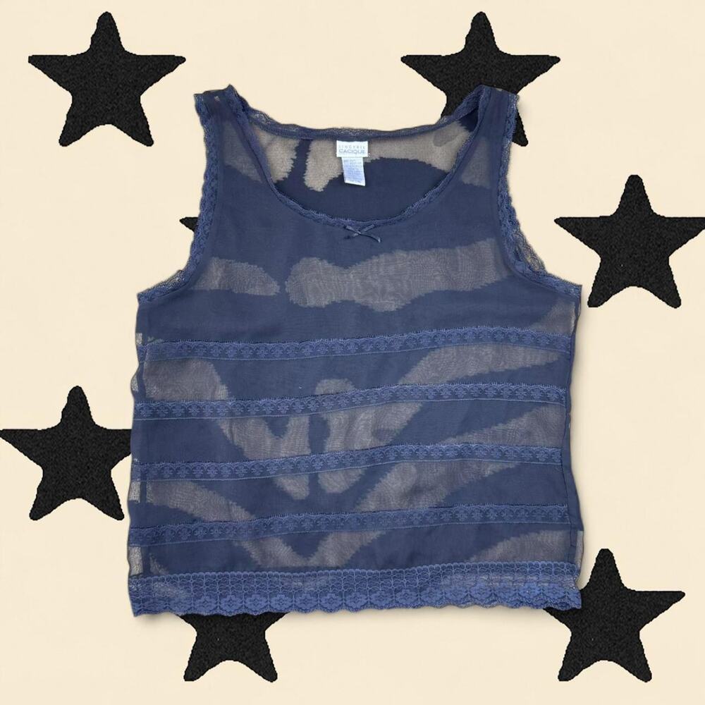 ★Mesh Lace Lingere Layering Tank Top ★